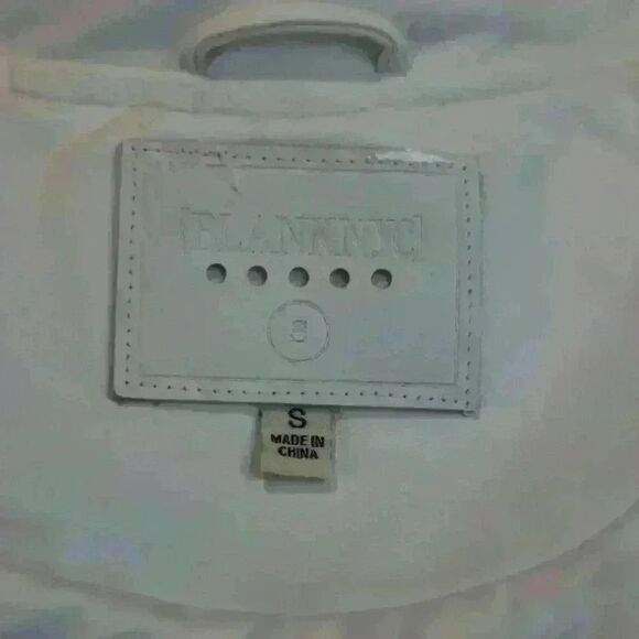 Blank NYC White Vegan Leather Moto Jacket – Size S - Picture 4 of 11